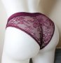 XS/S дантелена бразилиана в бордо, снимка 3