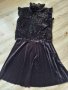 Елегантна черна рокля , снимка 1 - Рокли - 43225801