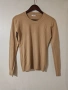Нова бежова дамска блуза с дълъг ръкав тънък пуловер S M размер , снимка 1