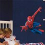 стикер постер за стена летящ спайдърмен Spiderman лепенка декорация, снимка 1