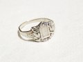 Стар Мъжки сребърен пръстен, възпоменателен пръстен за Първата Световна война 1915 - 1918 военнен, снимка 1