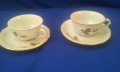 Две ретро чашки и чинийки за кафе, Видин, снимка 1 - Чаши - 39409127