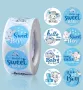 100 бр It's A Boy Girl baby shower gender part самозалепващи лепенки стикери ръчна изработка подарък, снимка 2