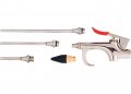 Комплект за пистолет пневматичен за продухване с 4 бр. приставки MTX, снимка 1 - Други инструменти - 26929653
