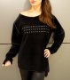 Ново!Дамски блузон полар с капси, снимка 1 - Блузи с дълъг ръкав и пуловери - 39913577