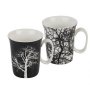 Комплект от 2 чаши Дърво за кафе и чай Костен порцелан , снимка 2