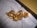 СТАРИННА БРОНЗОВА с ПОЗЛАТА СКЪПОЦЕННА АРТ ДЕКО МАЙСТОРСКА БРОШКА ПАНДЕЛКА РЕТРО БИЖУ 27942, снимка 7