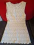 дантелена бяла и в отлично състояние дамска рокля, снимка 3