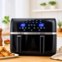 Двоен Air fryer T&G BEST COOKING 32847A0 - отделни LED дисплеи за всяка зона, снимка 8