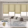 Безжична щора отдолу нагоре бежово 44" Ш X 72" В Langla-Shades, снимка 3