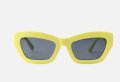 Слънчеви нови очила с рамка от смола Zara неоново зелени 100% UV ЗАЩИТА, снимка 5