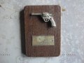 Бронзова фигура пластика Revolver Sieger, снимка 3