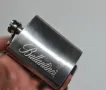 Малка джобна стоманена бутилка, за алкохол ,,Ballantine's" 4 oz/120мг., снимка 4
