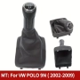 Кожен маншон с топка за скоростен лост VW Polo 9N (2001-2009) 5 скорости, снимка 1