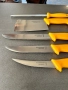 Комплект професионални немски месарски ножове 3 броя със сатър и масат, снимка 5