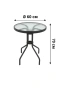 Метална градинска маса ф60 , снимка 3
