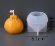 3D Мандарина или Портокал силиконов молд форма смола фондан шоколад гипс свещ, снимка 6