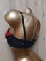 75 В Черен дантелен сутиен с червена чашка , снимка 4