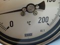 биметален термометър Wika thermometer ф100mm, 0/+200°C, L-1000mm, снимка 3