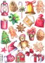 Скрапбук стикери декорация планер christmas Коледа зима самозалепващ лист А5 - различни видове