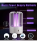 Електрическа лампа за убиване на комари Fly Zapper, 4000mAh USB акумулаторна, снимка 6