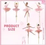 12 бр розова балерина балет топери топер декор украса кексчета мъфини торта, снимка 2