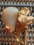 Специално за мъже-златна 14 к. игла със зъб от кошута, снимка 10
