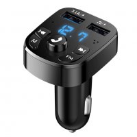 Блутут FM bluetooth трансмитер Kebidu, Волтметър, 2 USB заряднo за GSM Bluetooth Car, кола, камион, снимка 1 - Аксесоари и консумативи - 39580136