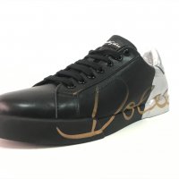 Мъжки обувки Dolce & Gabbana Black/Silver !!!, снимка 1 - Спортно елегантни обувки - 34603409