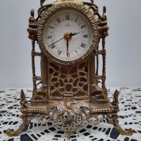 Бронзов настолен часовник за камина и бюро., снимка 5 - Антикварни и старинни предмети - 40379770