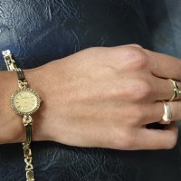 Златни дамски часовници  GENEVE - Au585-14K, снимка 4 - Дамски - 38142322