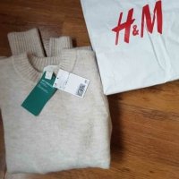 Нов дамски пуловер с фина плетка от H&M., снимка 2 - Блузи с дълъг ръкав и пуловери - 27663229