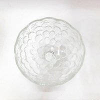Винтидж тежка стъклена купа със столче(7.2), снимка 6 - Антикварни и старинни предмети - 43984576