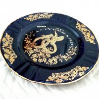 Декоративна испанска чиния с позлата, снимка 2 - Други ценни предмети - 33011236