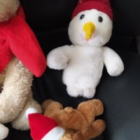 Лот Коледни плюшени играчки Коледа, снимка 3 - Плюшени играчки - 38092887
