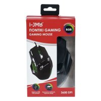 Кабелна гейминг мишка, Черна, RGB 3600 dpi i JMB, снимка 2 - Геймърски - 43723996