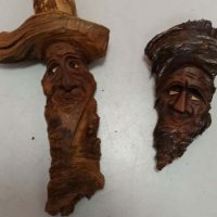 Дървени тотеми, снимка 1 - Антикварни и старинни предмети - 32845998