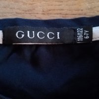 Gucci, с камъчета, за ръст 116-122 см.. Код 2176, снимка 7 - Детски тениски и потници - 43943986