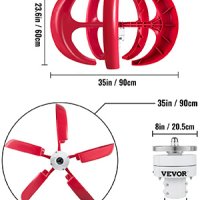 Ветрогенератор Вертикален 600w 12v вятърна турбина перка слънце ток, снимка 2 - Аксесоари и консумативи - 43667914