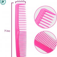 Нов Комплект цветни гребени за коса 6 броя джобен размер за деца подстригване, снимка 2 - Други - 38762337