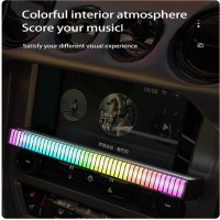 Нов модел! 3D Двустранен RGB LED Светлинен Еквалайзер Цветомузика Звукови пикапни светлини, снимка 7 - Еквалайзери - 43975436