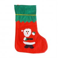 2095 Декоративен коледен чорап за подаръци с картинка, снимка 2 - Декорация за дома - 32715476