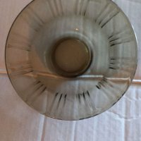 Стъклени чинии от тъмно стъкло, снимка 1 - Чинии - 32719939