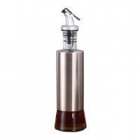 Стъклена бутилка с дозатор за зехтин ,олио,оцет-320мл, снимка 2 - Аксесоари за кухня - 38381930