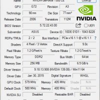 Видео карта NVidia GeForce Asus EN7300GE TOP 256MB GDDR2 64bit PCI-E, снимка 8 - Видеокарти - 37255251