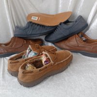 НОВИ мъжки топли зимни мокасини Clarks 45 - 46, 100% естествена кожа, снимка 1 - Мокасини - 43612963