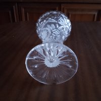 Кристални, старинна, красива, кристална ваза, снимка 5 - Други ценни предмети - 42946103