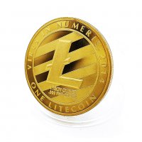 1 Лайткойн монета / 1 Litecoin ( LTC ) - Gold, снимка 2 - Нумизматика и бонистика - 39152910