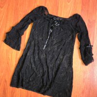 Дантелена черна рокля Desiree, снимка 1 - Рокли - 33289990
