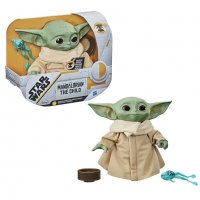 Star Wars The Mandalorian Фигурка бебе Yoda 19 см със звуци Hasbro F1115, снимка 4 - Фигурки - 38094413